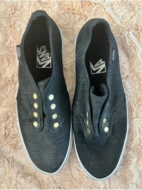 Vans Camden Sud Gore Textile Slip-Ons Womens US 6.5 Black Gold Studs